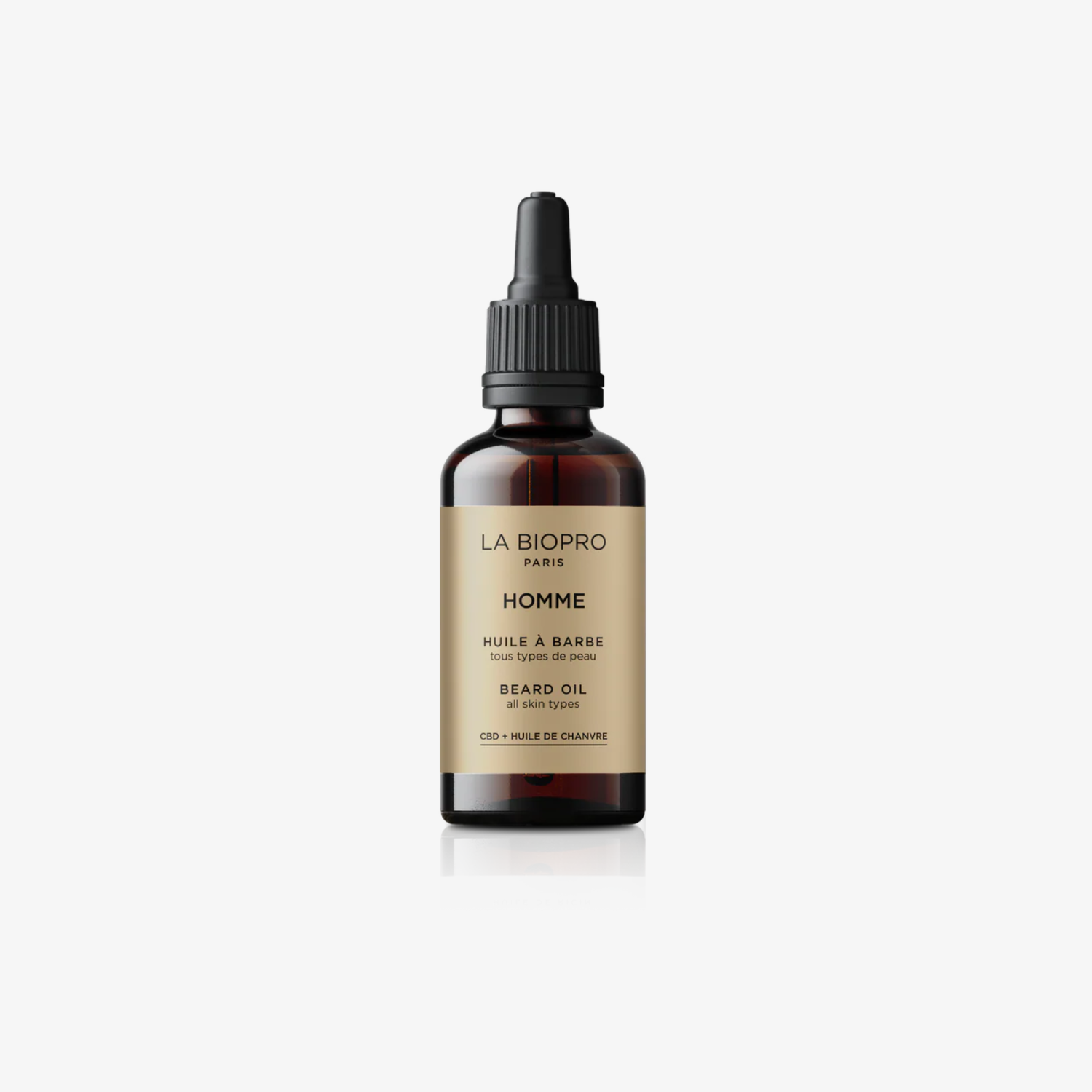 Huile CBD à barbe, cheveux & visage homme